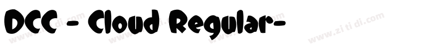 DCC - Cloud Regular字体转换